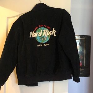 vintage new york hard rock trucker jacket, RARE